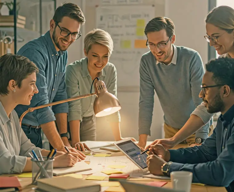 Clima di collaborazione positivo in azienda, che spesso fa rima con senso di appartenenza aziendale | MentiPratiche